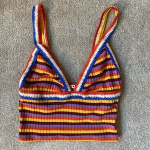 Colorful crop top from Zara